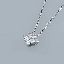 Подвеска из серебра c бриллиантами