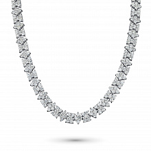 Колье из белого золота с бриллиантами (изготовление)