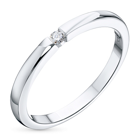 Обручальное кольцо из серебра