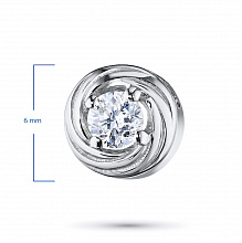 Подвеска из белого золота с бриллиантом (изготовление)