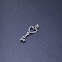 Подвеска из белого золота с бриллиантами (изготовление)