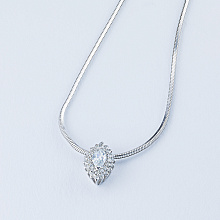 Подвеска из белого золота с бриллиантами (изготовление)