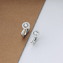 Серьги из белого золота с бриллиантами (изготовление)