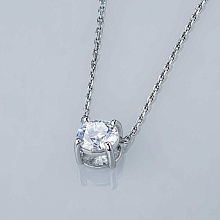 Подвеска из белого золота (изготовление) с бриллиантом