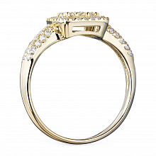 Кольцо из желтого золота с бриллиантами (изготовление)