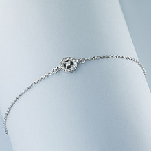 Браслет из серебра c бриллиантами