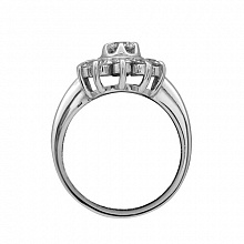 Кольцо из белого золота с бриллиантами (изготовление)