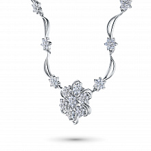 Колье из белого золота с бриллиантом (изготовление)