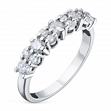 Кольцо из белого золота с бриллиантами (изготовление)