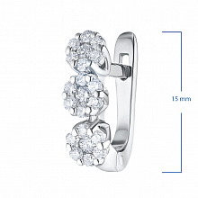 Серьги из белого золота с бриллиантами (изготовление)