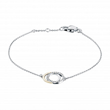 Браслет из комбинированного золота с бриллиантами (изготовление)