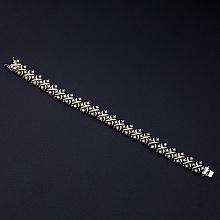 Браслет из комбинированного золота с бриллиантом (изготовление)