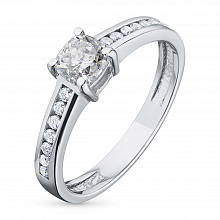 Кольцо из белого золота с бриллиантами (изготовление)