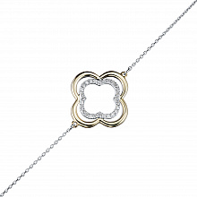 Браслет из белого золота с бриллиантами (изготовление)