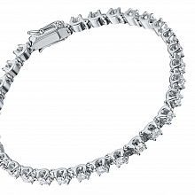 Браслет из белого золота с бриллиантами (изготовление)