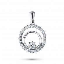 Подвеска из белого золота с бриллиантами (изготовление)