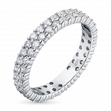 Кольцо из белого золота с бриллиантами (изготовление)