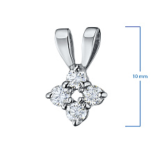 Подвеска из белого золота с бриллиантами (изготовление)