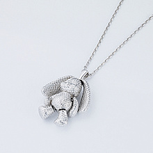 Подвеска из серебра (изготовление) с бриллиантом