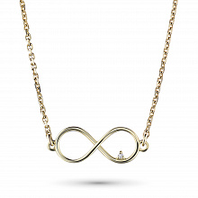 Колье из желтого золота с бриллиантом (изготовление)