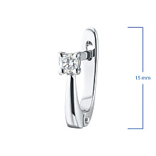 Серьги из белого золота с бриллиантами (изготовление)