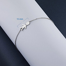 Браслет из серебра (изготовление) с бриллиантом