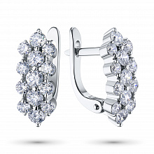 Серьги из желтого золота с бриллиантами (изготовление)