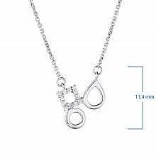 Колье из белого золота с бриллиантами (изготовление)