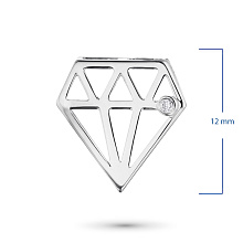 Подвеска из белого золота с бриллиантом (изготовление)