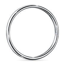 Обручальное кольцо из белого золота с бриллиантом