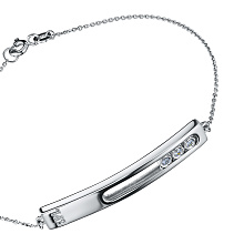 Браслет из белого золота с бриллиантом (изготовление)