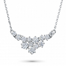 Колье из белого золота с бриллиантами (изготовление)