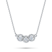 Колье из серебра (изготовление) с бриллиантами