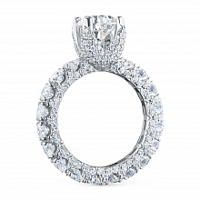 Кольцо из белого золота с бриллиантом (изготовление)