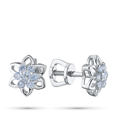 Пусеты из серебра