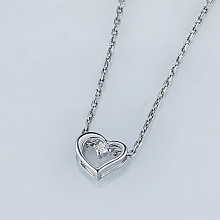 Подвеска из серебра с бриллиантом