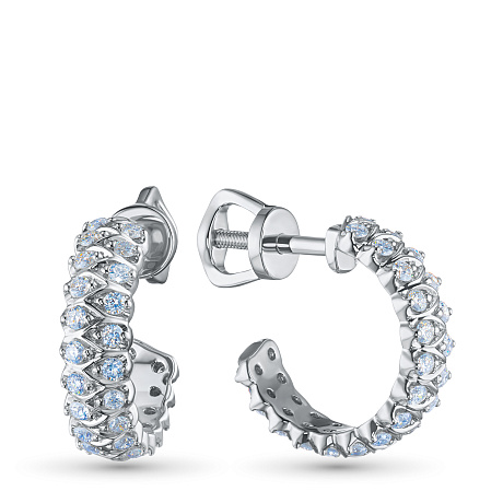 Пусеты из серебра