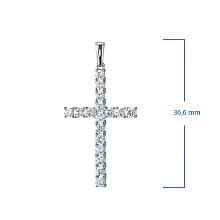Подвеска из белого золота (изготовление) с бриллиантом