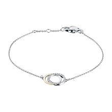 Браслет из комбинированного золота c бриллиантами