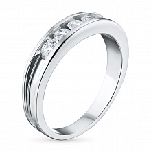 Кольцо из белого золота с бриллиантом (изготовление)