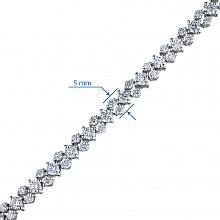 Браслет из белого золота с бриллиантами (изготовление)