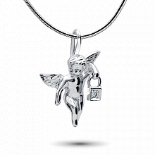 Подвеска из белого золота с бриллиантом (изготовление)