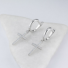 Серьги из белого золота с бриллиантами (изготовление)