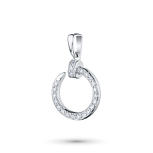 Подвеска из белого золота c бриллиантами