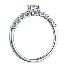 Кольцо из белого золота c бриллиантами выращенными