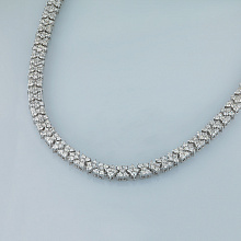 Колье из белого золота с бриллиантами (изготовление)