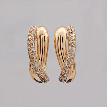 Серьги из красного золота с бриллиантом (изготовление)