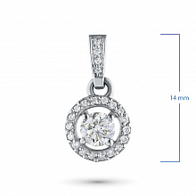 Подвеска из белого золота с бриллиантами (изготовление)