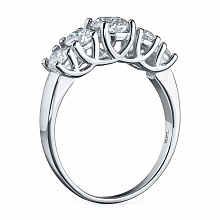 Кольцо из белого золота с бриллиантами (изготовление)