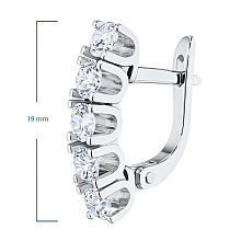 Серьги из красного золота с бриллиантами (изготовление)